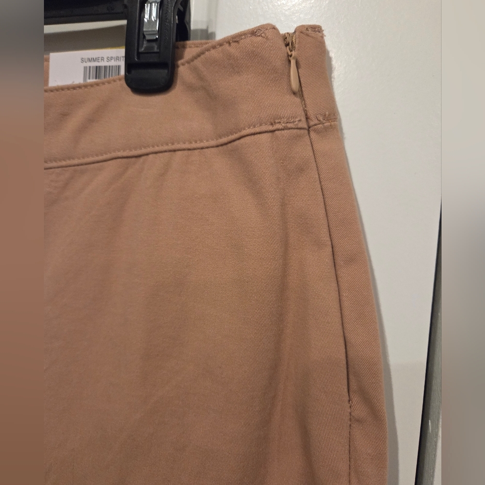STYLE & CO WOMEN'S CROPPED WIDE LEG PANTS IN NATURAL CAMEL SZ 14 & 16 NWT - Picture 3 of 9